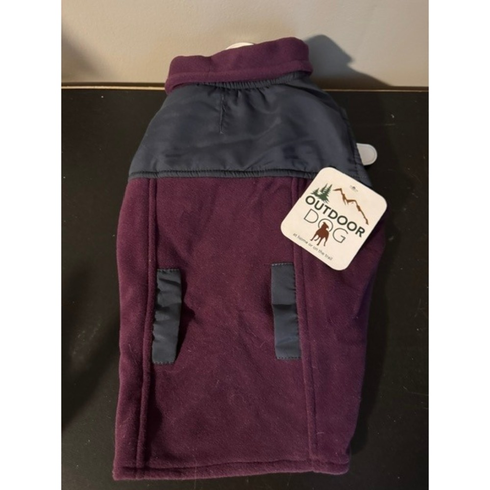 Outdoor Dog Medium‎ purple fleece coat NWT